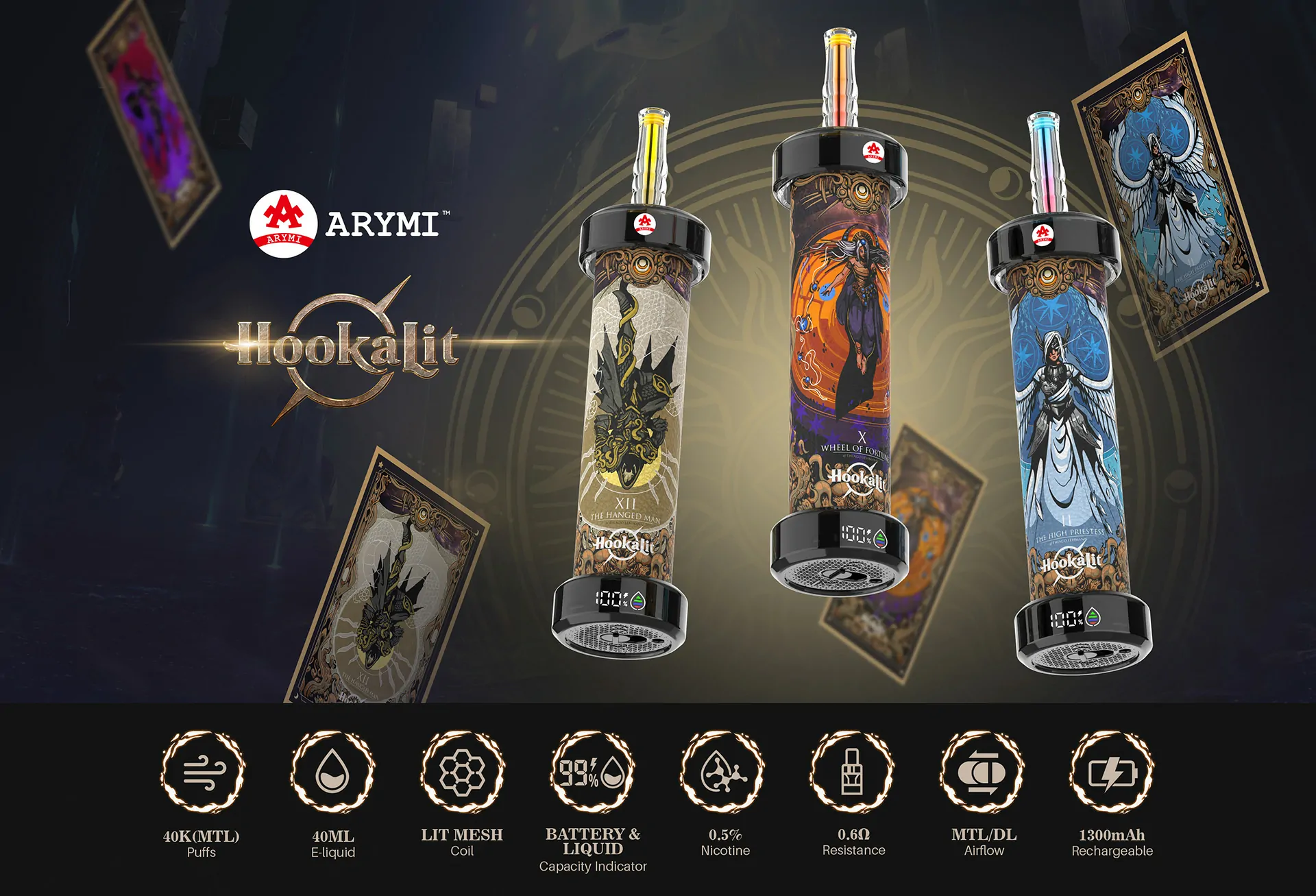 VASY ARYMI Hookalit 40000 Puffs Dual Mesh Digital Screen Adjustable Airflow 0.35% Low Nicotine Bulk Buy Wholesale Rechargeable Disposable Vapes Pen
