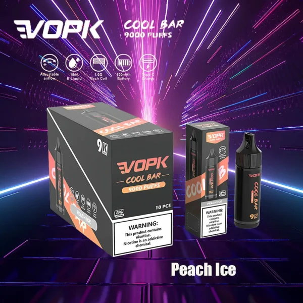 VOPK COOL BAR 9000 PUFFS Multiple flavors 0% 2% 3% 5% Nicotine Disposable Vape Wholesale - Image 3