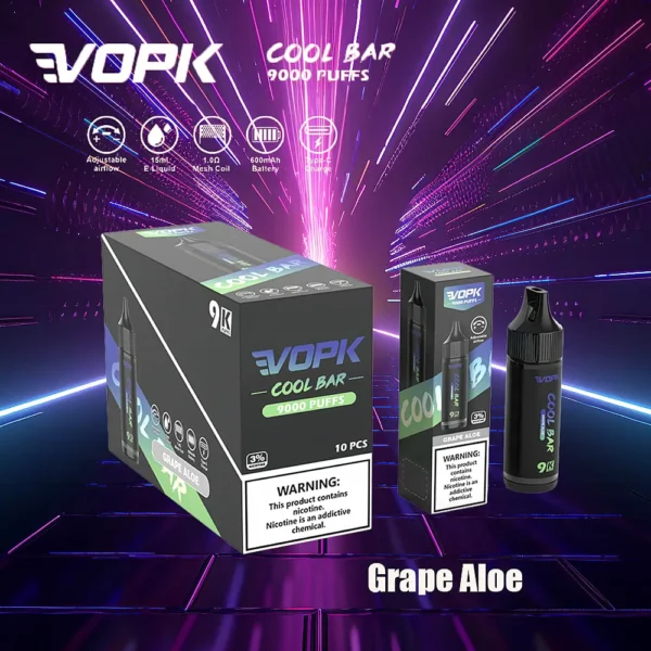 VOPK COOL BAR 9000 PUFFS Multiple flavors 0% 2% 3% 5% Nicotine Disposable Vape Wholesale - Image 9