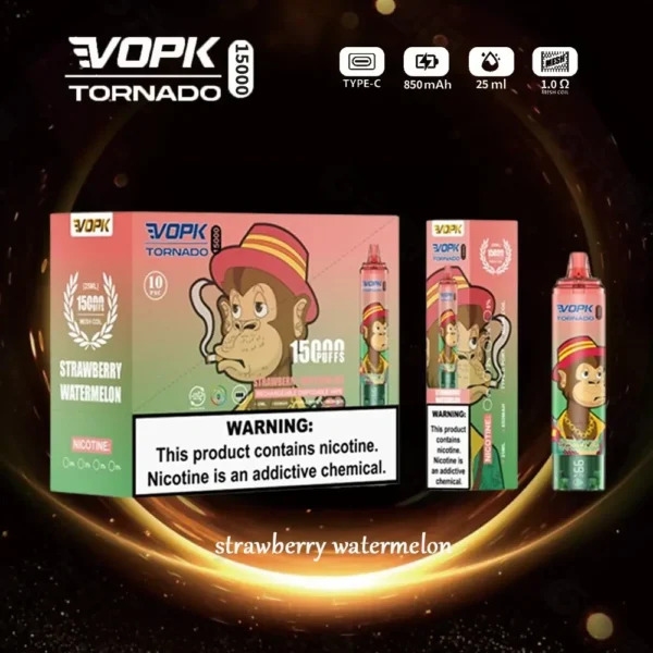 VOPK TORNADO 15000 Puffs Dual Display 0% 2% 3% 5% Nicotine Bulk Buy Disposable Vape Wholesale - Image 5