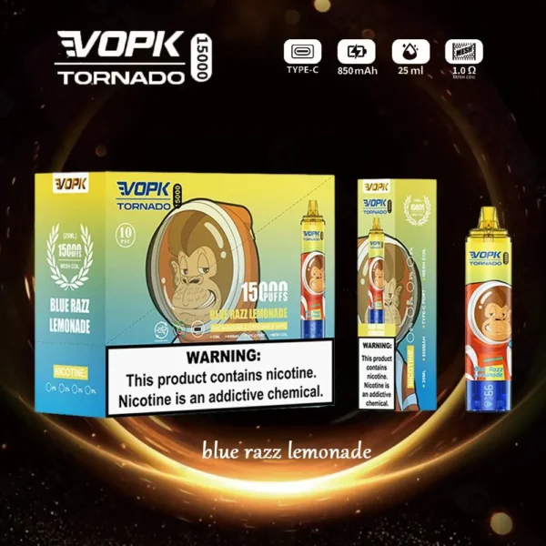 VOPK TORNADO 15000 Puffs Dual Display 0% 2% 3% 5% Nicotine Bulk Buy Disposable Vape Wholesale - Image 8