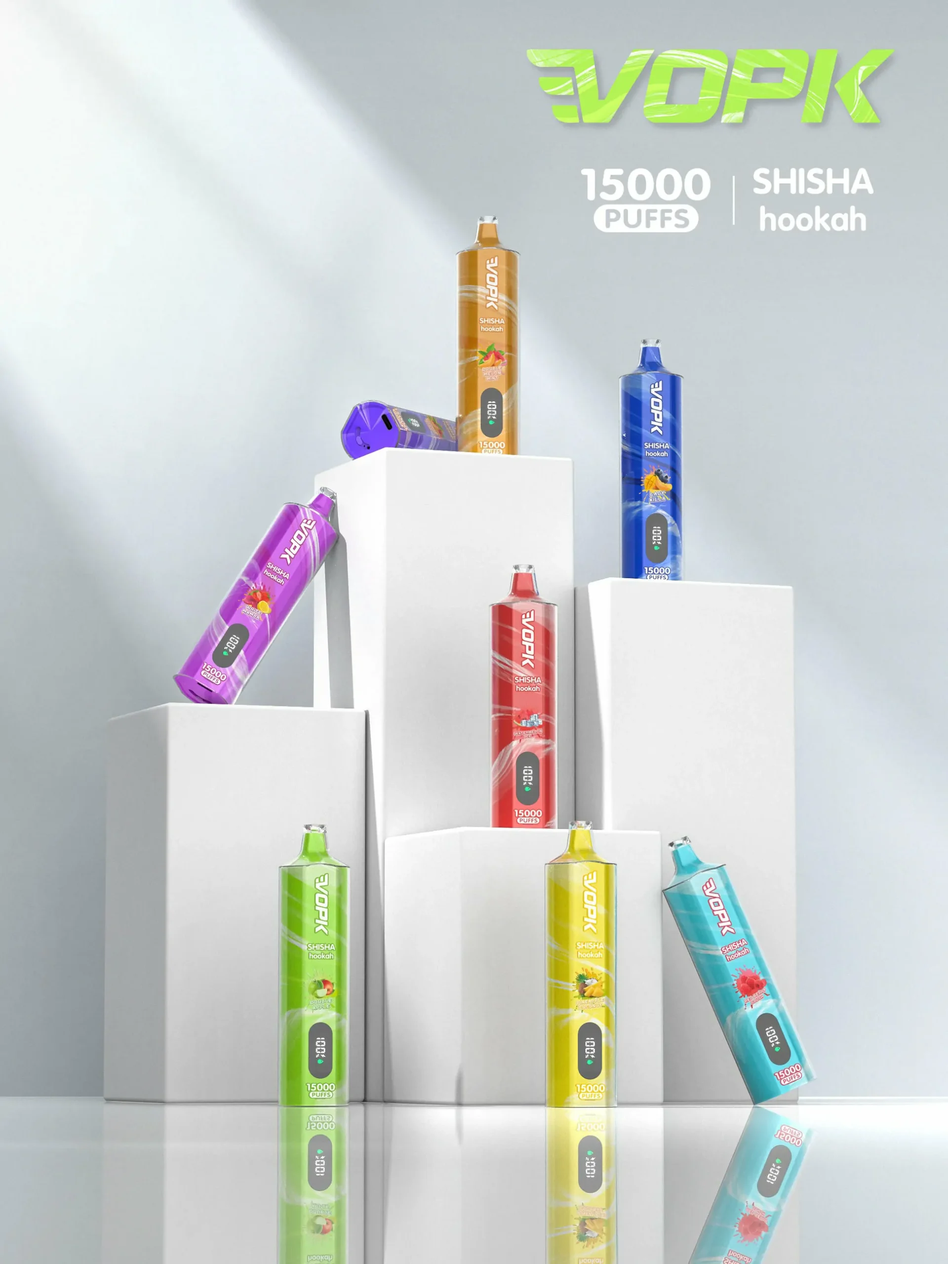 VOPK shisha hookah 15000 PUFFS DTL 0% 2% 3% 5% Nicotine Disposable Vape Wholesale
