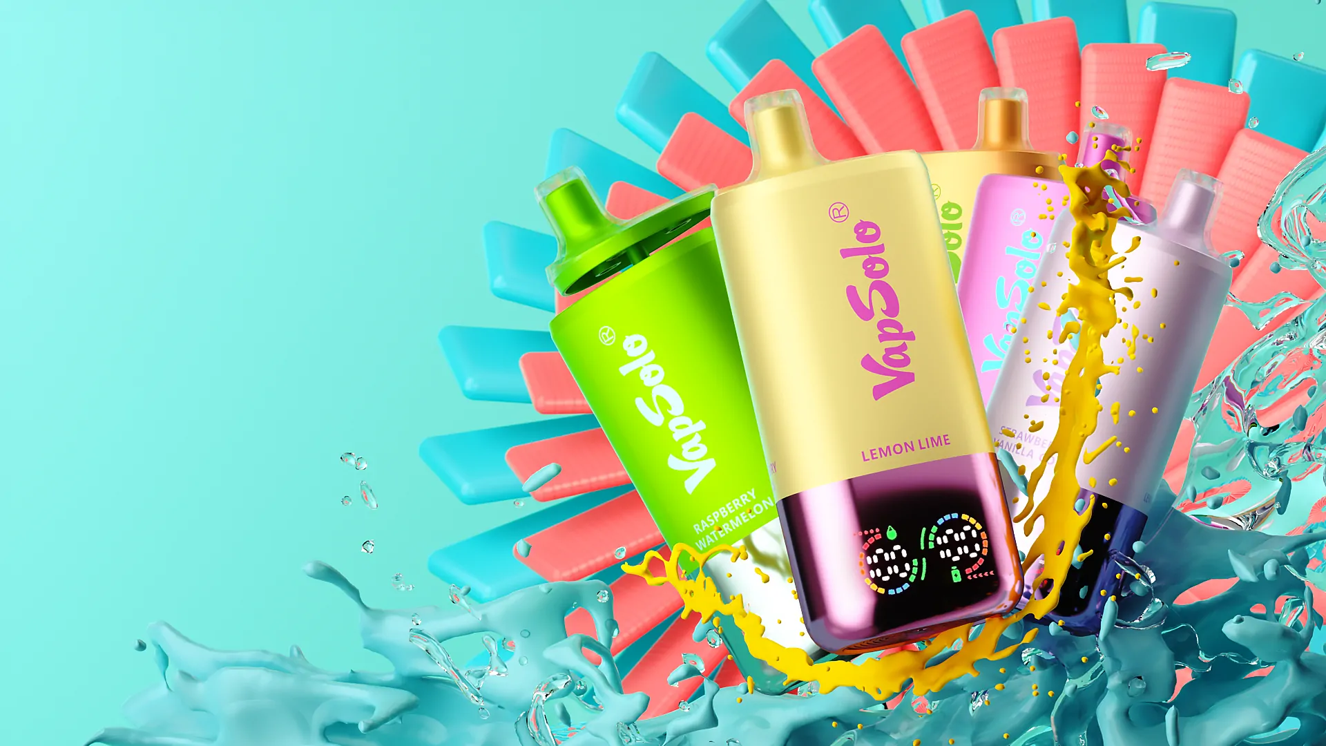 VapSolo Triple 30000 Puffs 3 Flavors in 1 LCD Screen 2% 5% Low Nicotine Bulk Buy Wholesale Rechargeable Disposable Vapes Pen