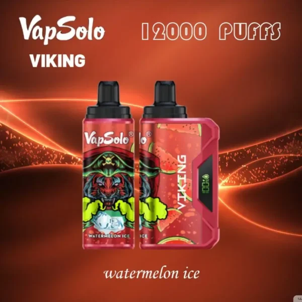 VapSolo Viking 12000 Puffs LCD display 2% 5% Low Nicotine Bulk Buy Rechargeable Disposable Vapes Pen Wholesale - Image 3
