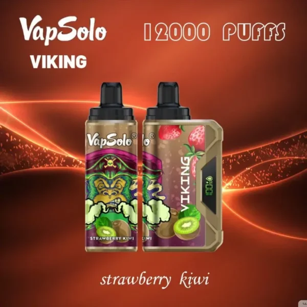 VapSolo Viking 12000 Puffs LCD display 2% 5% Low Nicotine Bulk Buy Rechargeable Disposable Vapes Pen Wholesale - Image 9