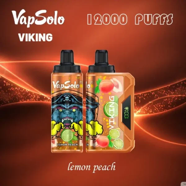 VapSolo Viking 12000 Puffs LCD display 2% 5% Low Nicotine Bulk Buy Rechargeable Disposable Vapes Pen Wholesale - Image 7