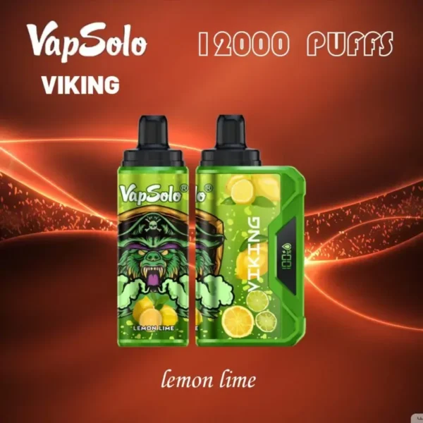 VapSolo Viking 12000 Puffs LCD display 2% 5% Low Nicotine Bulk Buy Rechargeable Disposable Vapes Pen Wholesale - Image 6