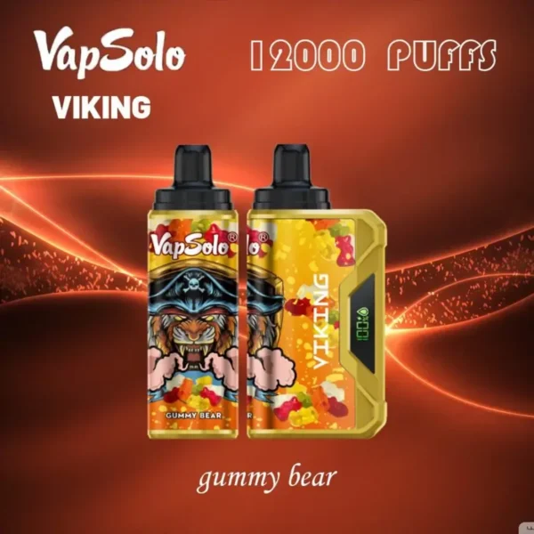 VapSolo Viking 12000 Puffs LCD display 2% 5% Low Nicotine Bulk Buy Rechargeable Disposable Vapes Pen Wholesale - Image 5