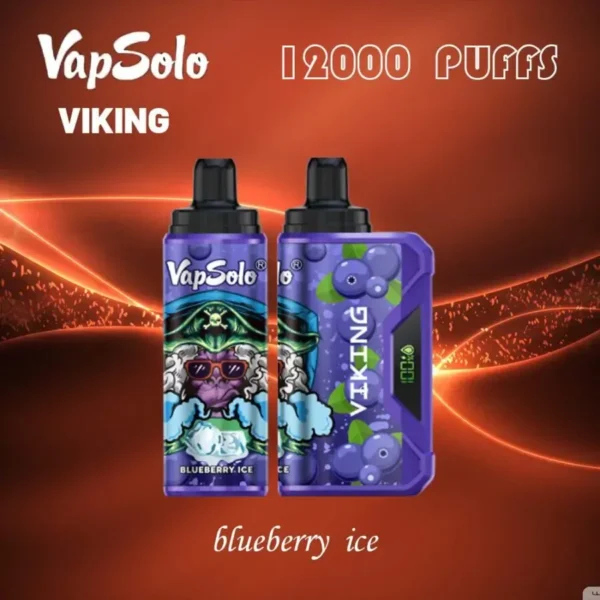 VapSolo Viking 12000 Puffs LCD display 2% 5% Low Nicotine Bulk Buy Rechargeable Disposable Vapes Pen Wholesale - Image 4