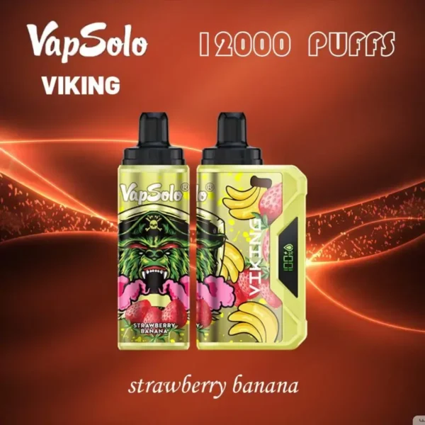 VapSolo Viking 12000 Puffs LCD display 2% 5% Low Nicotine Bulk Buy Rechargeable Disposable Vapes Pen Wholesale - Image 11