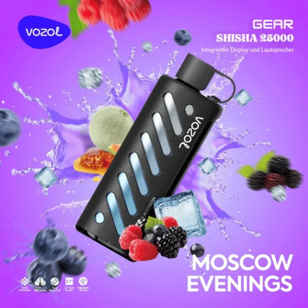 Vozol Gear Shisha 25000 Puffs Dual Mesh Dual Mode 2.1 Inch Screen 25K 5% Low Nicotine Bulk Buy Wholesale Rechargeable Disposable Vapes Pen - Image 9
