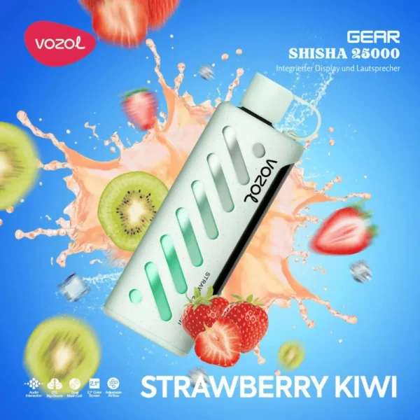 Vozol Gear Shisha 25000 Puffs Dual Mesh Dual Mode 2.1 Inch Screen 25K 5% Low Nicotine Bulk Buy Wholesale Rechargeable Disposable Vapes Pen - Image 8