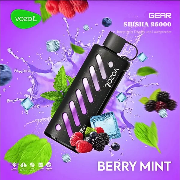 Vozol Gear Shisha 25000 Puffs Dual Mesh Dual Mode 2.1 Inch Screen 25K 5% Low Nicotine Bulk Buy Wholesale Rechargeable Disposable Vapes Pen - Image 3