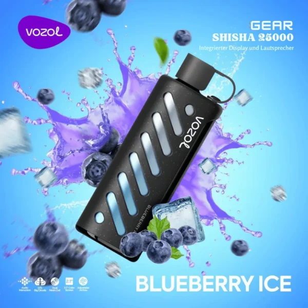 Vozol Gear Shisha 25000 Puffs Dual Mesh Dual Mode 2.1 Inch Screen 25K 5% Low Nicotine Bulk Buy Wholesale Rechargeable Disposable Vapes Pen - Image 2