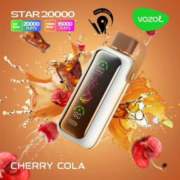 Vozol Star 20000 Puffs Dual Mesh Dual Mode Mirror Screen 5% Low Nicotine Bulk Buy Wholesale Rechargeable Disposable Vapes Pen - Image 5