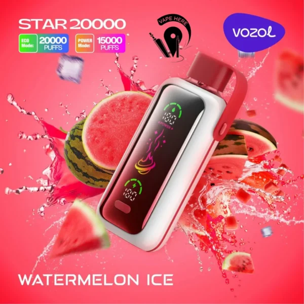 Vozol Star 20000 Puffs Dual Mesh Dual Mode Mirror Screen 5% Low Nicotine Bulk Buy Wholesale Rechargeable Disposable Vapes Pen - Image 4