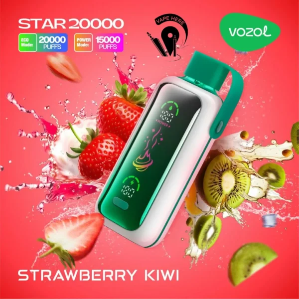Vozol Star 20000 Puffs Dual Mesh Dual Mode Mirror Screen 5% Low Nicotine Bulk Buy Wholesale Rechargeable Disposable Vapes Pen - Image 3