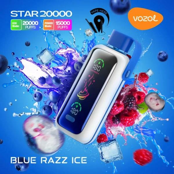 Vozol Star 20000 Puffs Dual Mesh Dual Mode Mirror Screen 5% Low Nicotine Bulk Buy Wholesale Rechargeable Disposable Vapes Pen - Image 2