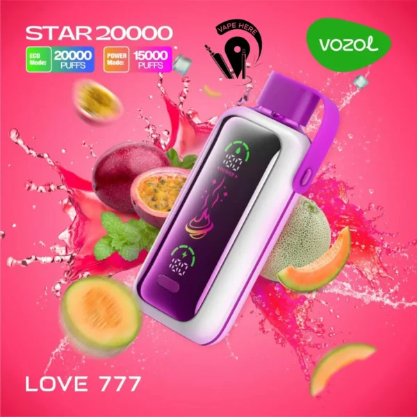 Vozol Star 20000 Puffs Dual Mesh Dual Mode Mirror Screen 5% Low Nicotine Bulk Buy Wholesale Rechargeable Disposable Vapes Pen - Image 9