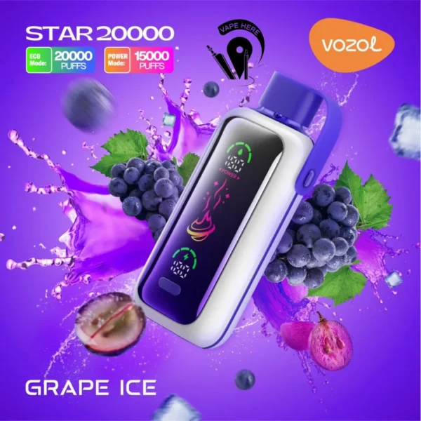 Vozol Star 20000 Puffs Dual Mesh Dual Mode Mirror Screen 5% Low Nicotine Bulk Buy Wholesale Rechargeable Disposable Vapes Pen - Image 8