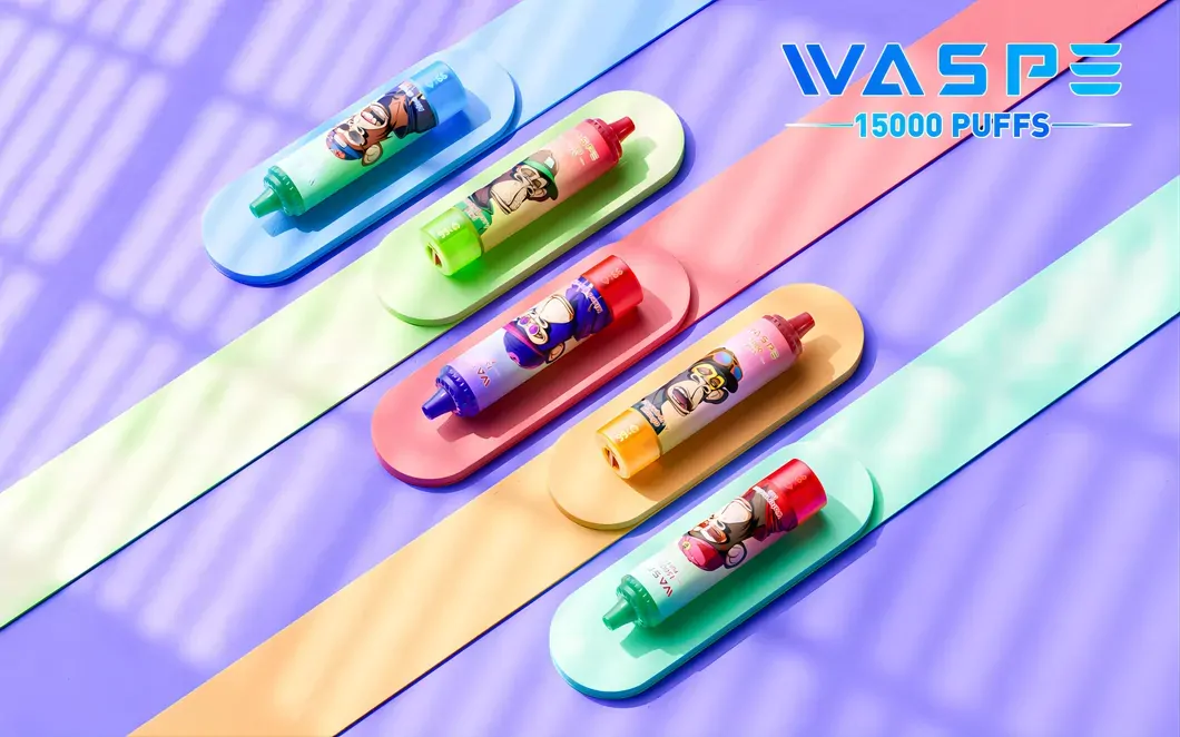 WASPE 15000 PUFFS LCD display 0% 2% 3% 5% Nicotine Disposable Vape Bulk Buy Wholesale